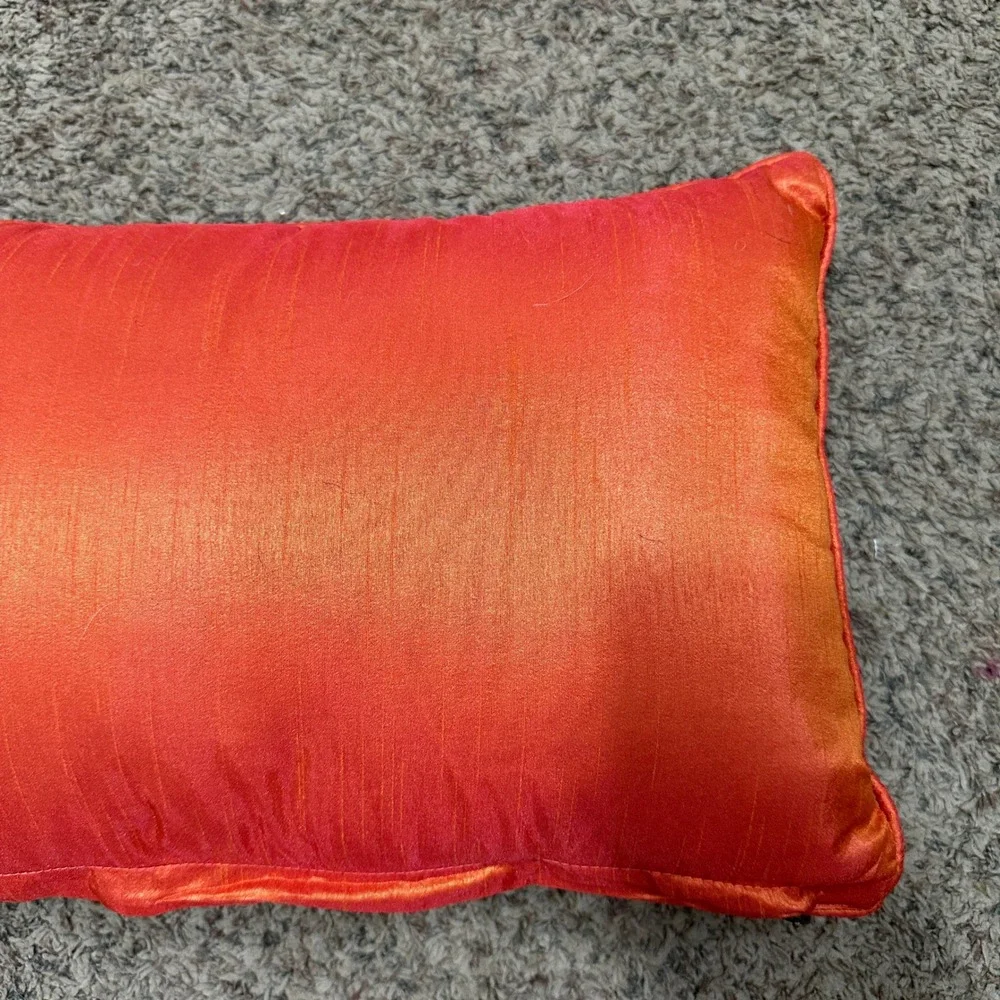 Pier 1 Halloween Boo Lumbar Decorative Pillow 3D Spider Spooky Fall Decor 17